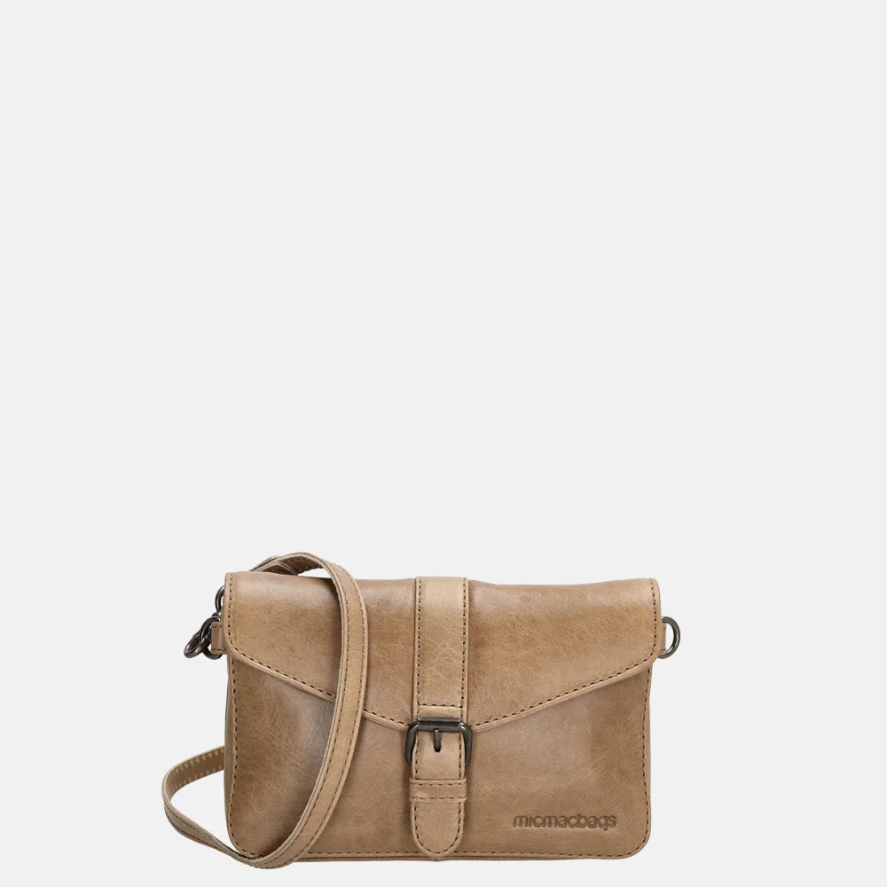 Micmacbags Porto crossbody tas taupe 018561Taupe